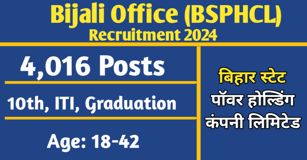 BSPHCL Recruitment 2024