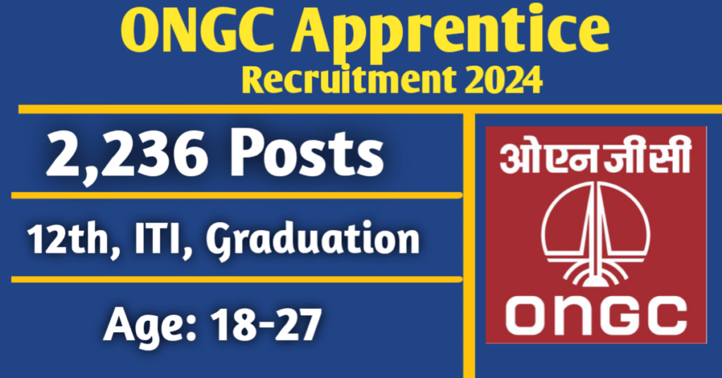 ONGC Apprentice Recruitment 2024